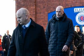 Rangers chief executive Patrick Stewart and manager Philippe Clement.