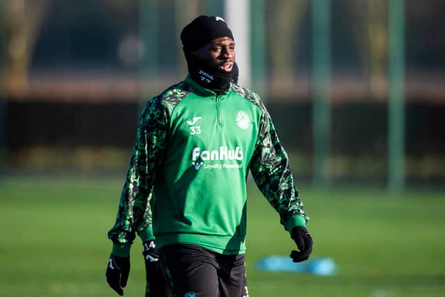 Rocky Bushiri is one of the Hibs players who is out of contract.