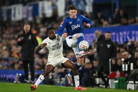 Scotland boss Steve Clarke has been boosted by the return of Nathan Patterson in Everton's win over Peterborough in the FA Cup last night. Cr: Getty Images.