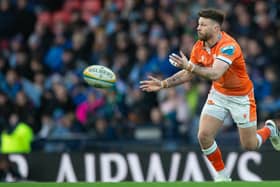 Edinburgh's Ali Price scored two first-half tries in the 29-25 win over Vannes in France.