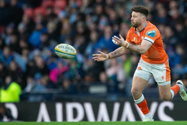 Edinburgh's Ali Price scored two first-half tries in the 29-25 win over Vannes in France.