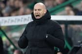 Hibs head coach David Gray during the 3-1 win over Motherwell at Easter Road. (Photo by Ross Parker / SNS Group)