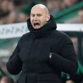 Hibs head coach David Gray during the 3-1 win over Motherwell at Easter Road. (Photo by Ross Parker / SNS Group)