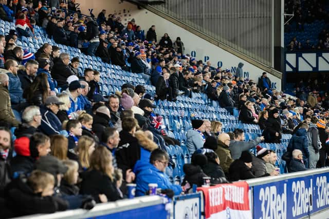 Some Rangers fans walked out of Ibrox on 55 minutes.
