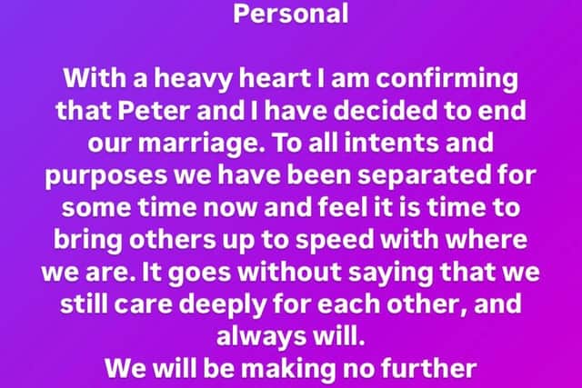 Ms Sturgeon made the announcement on social media