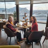 Susanne and Gaby Soutar at afternoon tea