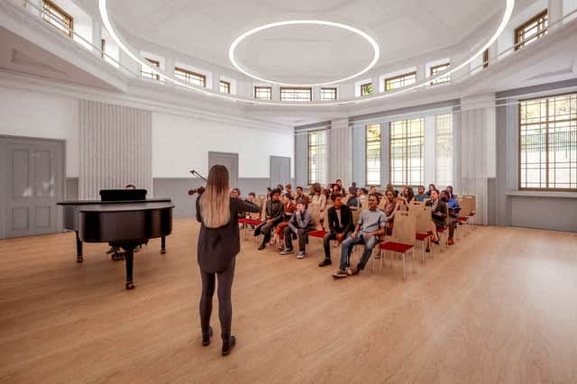The former Royal High School on Calton Hill in Edinburgh is earmarked for a new National Centre for Music. 