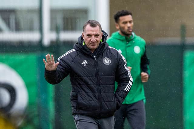 Brendan Rodgers takes his team to Dens Park.