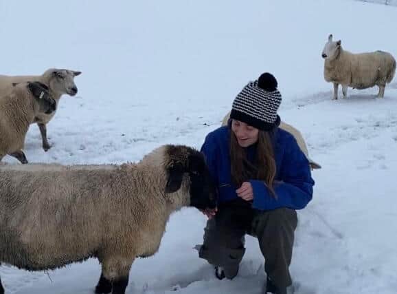 Zara McNiven, who farms with her family at Dell of Killiehuntly near Kingussie
