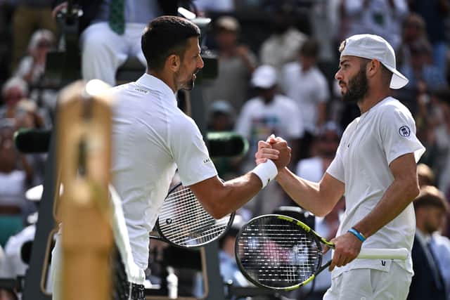 Jacob Fearnley took a set off Novak Djokovic at Wimbledon last year.