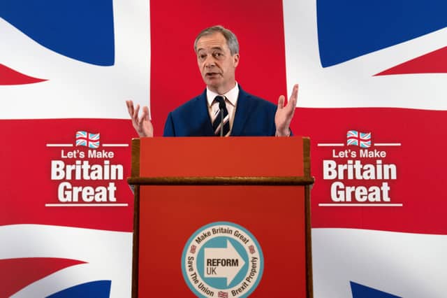 Nigel Farage's Reform UK party has been challenging Labour and the Conservatives for top spot in recent polls (Picture: Carl Court)