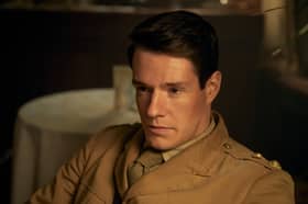 Actor Connor Swindells as Colonel David Stirling in SAS: Rogue Heroes, the drama series from Peaky Blinders creator Steven Knight.