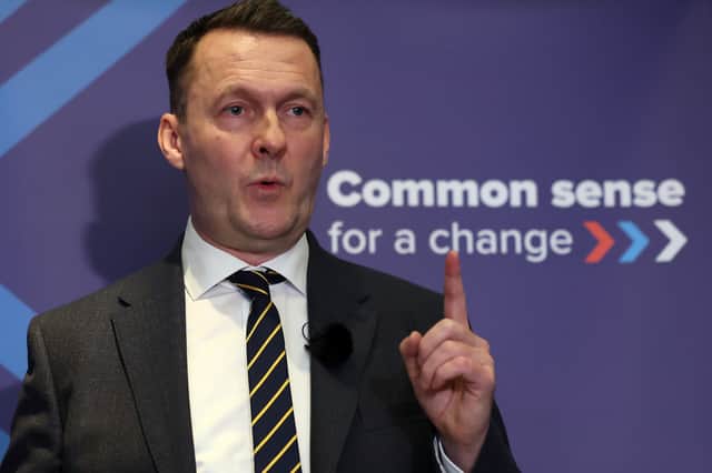 Scottish Conservative leader Russell Findlay has warned voting for Reform UK will benefit the SNP (Picture: Jeff J Mitchell)