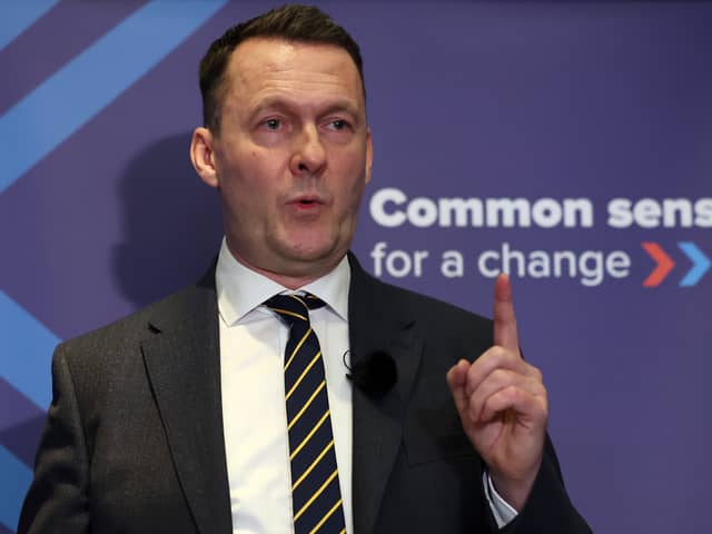 Scottish Conservative leader Russell Findlay has warned voting for Reform UK will benefit the SNP (Picture: Jeff J Mitchell)