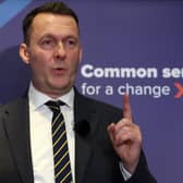 Scottish Conservative leader Russell Findlay has warned voting for Reform UK will benefit the SNP (Picture: Jeff J Mitchell)