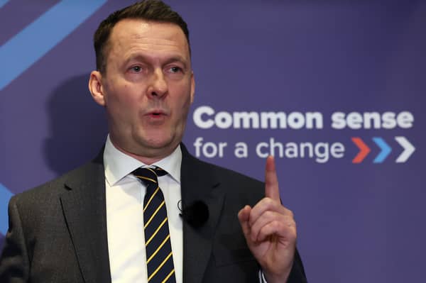 Scottish Conservative leader Russell Findlay has warned voting for Reform UK will benefit the SNP (Picture: Jeff J Mitchell)