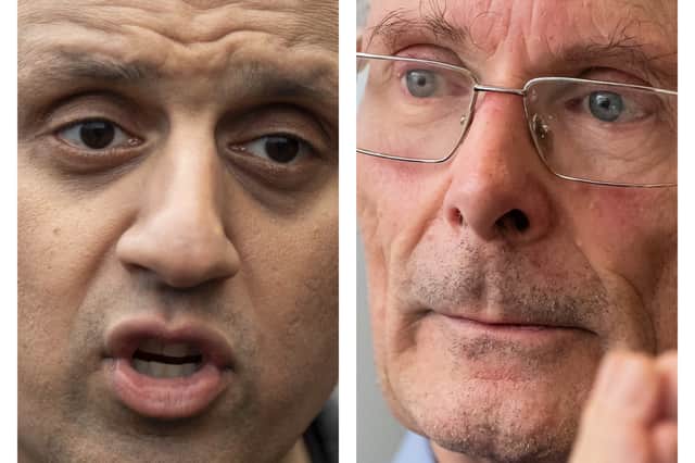 Pollster Sir John Curtice (right) has given his verdict on the prospects of Scottish Labour leader Anas Sarwar (left) becoming first minister