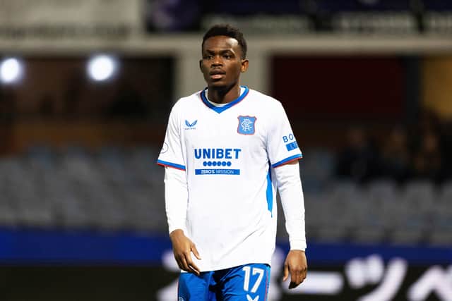 Rabbi Matondo made his return to the Rangers team in the 1-1 draw with Dundee last week, following four months out with a hamstring injury.