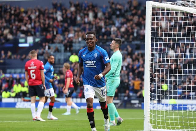 Rabbi Matondo has made just two league starts for Rangers this season.