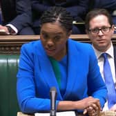 Conservative party leader Kemi Badenoch speaking during Prime Minister's Questions in the House of Commons