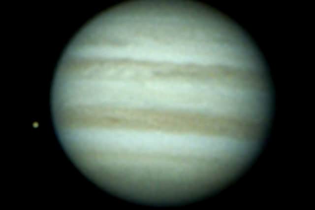 Stephen McAllister's image of Jupiter and its fourth-largest moon Io