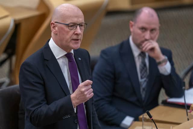 John Swinney and health secretary Neil Gray