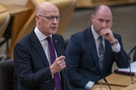 John Swinney and health secretary Neil Gray