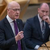 John Swinney and health secretary Neil Gray