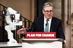 In a speech at University College London this week, Keir Starmer set out his plan to us AI to drive economic growth and improve public services (Picture: Henry Nicholls/WPA pool)
