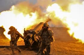 On a visit to Ukraine, Keir Starmer said 'we all want this war to end... but right now Putin shows no sign of wanting peace' (Picture: Sergey Shestak)