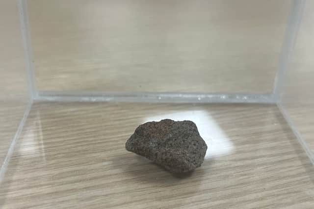A fragment of the Stone of Destiny that was gifted to Alex Salmond and was kept at the SNP's headquarters