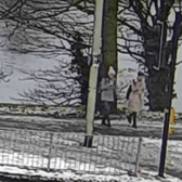 Sisters Eliza and Henrietta Huszti are captured on CCTV at the bridge where they were last seen the day before their disappearance 