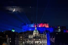The waxing Moon and Venus above Edinburgh Castle earlier this month