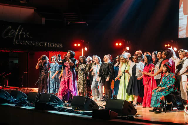 The Maryhill Joyous Choir perform at the Celtic Connections Opening Concert