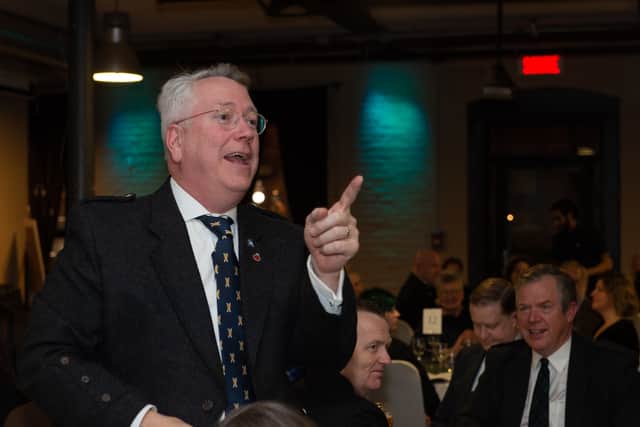 Scott Mackenzie, president of the St Andrew’s Society of Montreal, speaking at the organisation's annual Burns Night Supper.