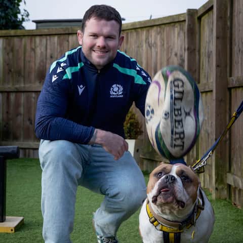 Moss and Ewan Ashman at Dogs Trust West Calder.
