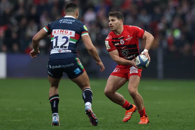 Leicester Tigers lost 80-12 to Toulouse whose scrum-half Antoine Dupont scored two tries.