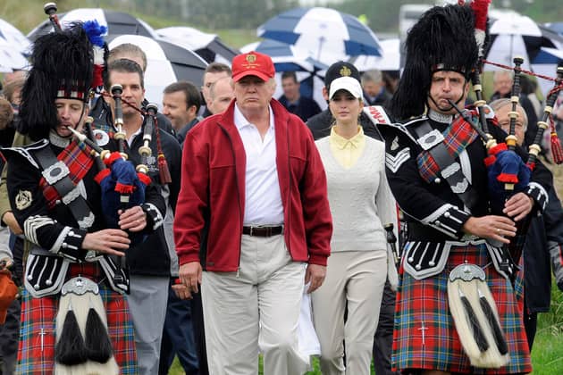 Donald Trump has spoken fondly of his links to Scotland (Picture: Andy Buchanan)