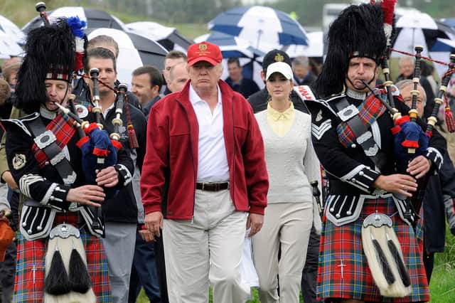 Donald Trump has spoken fondly of his links to Scotland (Picture: Andy Buchanan)