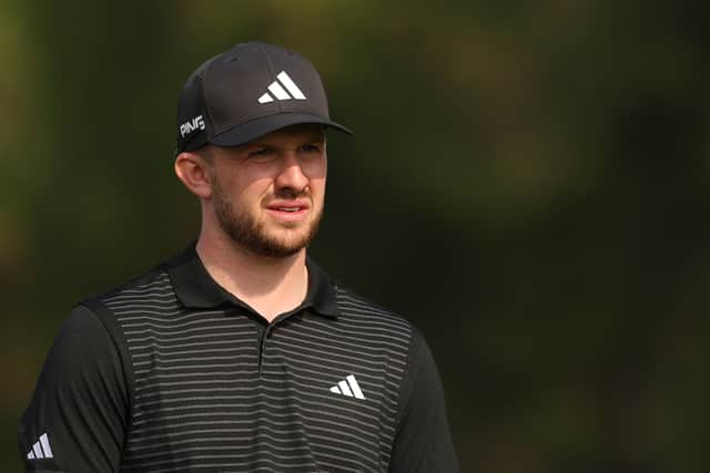 Connor Syme pictured durinbg the Hero Dubai Desert Classic at Emirates Golf Club