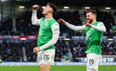 Hibs Nectarios Triantis has spoken about his impressive loan spell at Easter Road. Cr: SNS Group.