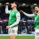Hibs Nectarios Triantis has spoken about his impressive loan spell at Easter Road. Cr: SNS Group.
