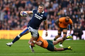 Duhan van der Merwe was unable to train with Scotland. 