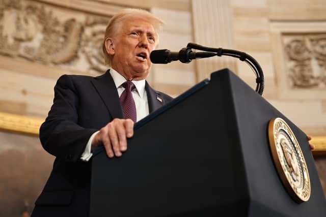 Donald Trump will loom large over politics in Scotland and the UK (Picture: Chip Somodevilla)