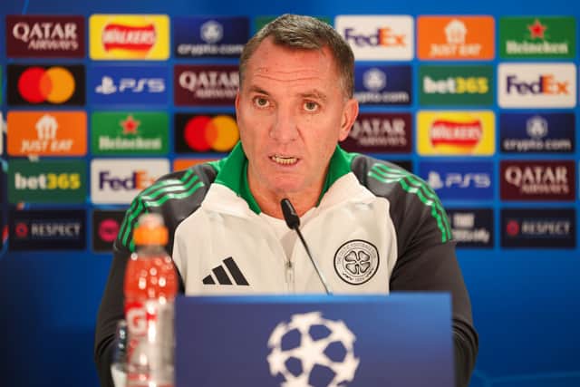 Celtic manager Brendan Rodgers speaks to the media ahead of their match against Young Boys.