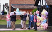 The coffin of Southport stabbing victim Elsie Dot Stancombe is carried out of St John's Church in Birkdale, following her funeral service in August (Picture: Peter Byrne)