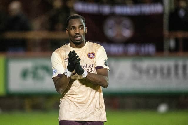 Hearts signed Elton Kabangu at the start of the window.