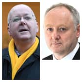 Former SNP chief executives Peter Murrell (left) and Murray Foote (right)