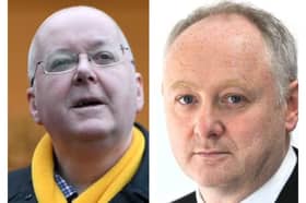 Former SNP chief executives Peter Murrell (left) and Murray Foote (right)