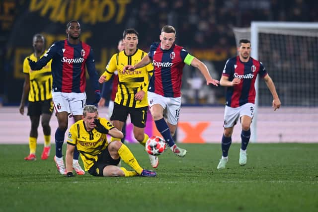 Lewis Ferguson was Bologna's captain against Dortmund.
